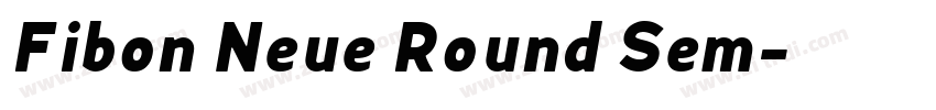 Fibon Neue Round Sem字体转换